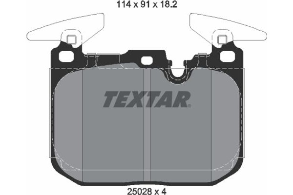 Textar Σετ τακάκια, Δισκόφρενα - 2502801