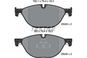 Textar Σετ τακάκια, Δισκόφρενα - 2504501