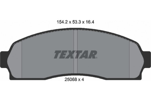 Textar Σετ τακάκια, Δισκόφρενα - 2506801