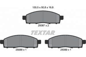 Textar Σετ τακάκια, Δισκόφρενα - 2508701