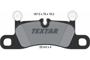 Textar Σετ τακάκια, Δισκόφρενα - 2514301