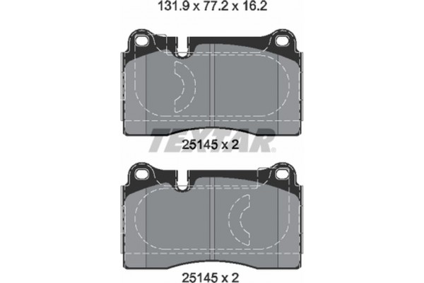 Textar Σετ τακάκια, Δισκόφρενα - 2514501