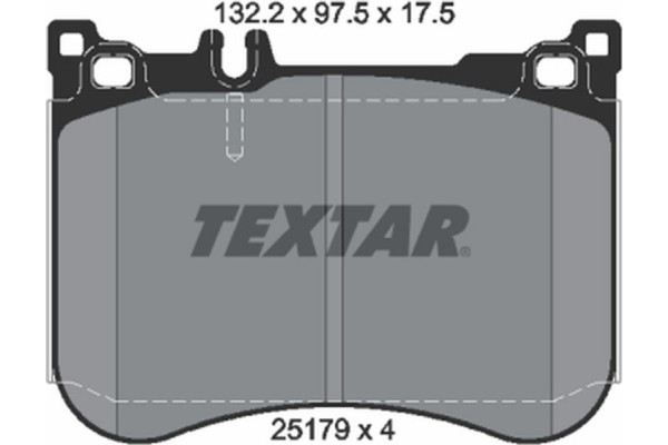 Textar Σετ τακάκια, Δισκόφρενα - 2517903 Textar Σετ τακάκια, Δισκόφρενα - 2517903
