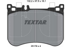 Textar Σετ τακάκια, Δισκόφρενα - 2517901