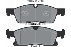 Textar Σετ τακάκια, Δισκόφρενα - 2519201