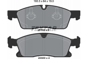 Textar Σετ τακάκια, Δισκόφρενα - 2519201