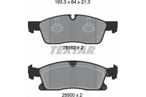 Textar Σετ τακάκια, Δισκόφρενα - 2519202