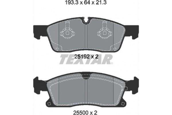 Textar Σετ τακάκια, Δισκόφρενα - 2519202 Textar Σετ τακάκια, Δισκόφρενα - 2519202