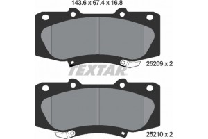 Textar Σετ τακάκια, Δισκόφρενα - 2520901