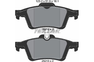 Textar Σετ τακάκια, Δισκόφρενα - 2521201