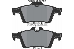 Textar Σετ τακάκια, Δισκόφρενα - 2521201