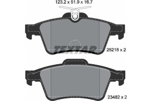 Textar Σετ τακάκια, Δισκόφρενα - 2521801