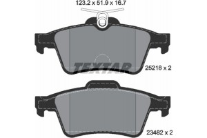 Textar Σετ τακάκια, Δισκόφρενα - 2521801