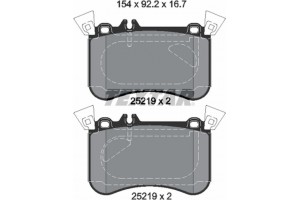 Textar Σετ τακάκια, Δισκόφρενα - 2521905