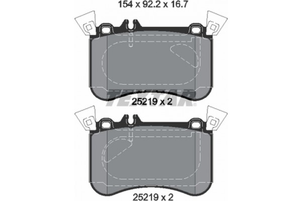 Textar Σετ τακάκια, Δισκόφρενα - 2521905 Textar Σετ τακάκια, Δισκόφρενα - 2521905