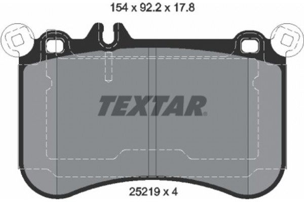 Textar Σετ τακάκια, Δισκόφρενα - 2521902