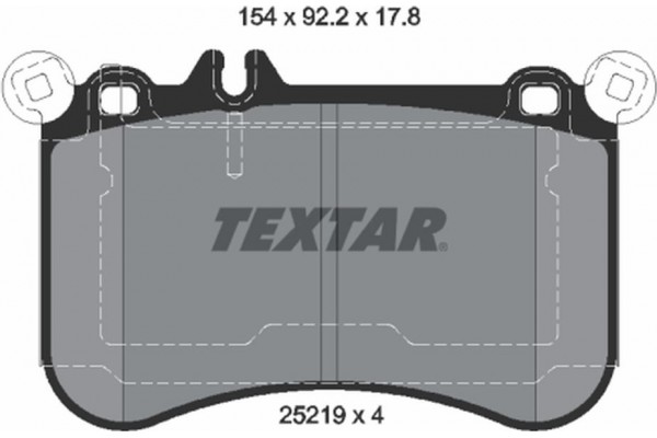Textar Σετ τακάκια, Δισκόφρενα - 2521902 Textar Σετ τακάκια, Δισκόφρενα - 2521902