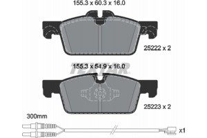 Textar Σετ τακάκια, Δισκόφρενα - 2522204