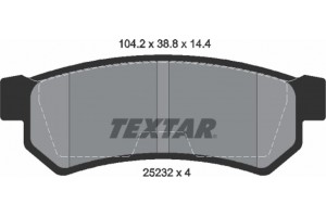 Textar Σετ τακάκια, Δισκόφρενα - 2523201