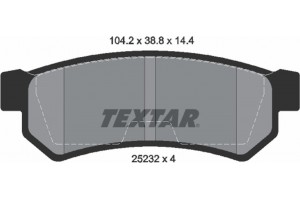 Textar Σετ τακάκια, Δισκόφρενα - 2523201