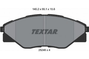 Textar Σετ τακάκια, Δισκόφρενα - 2524601