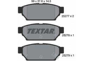Textar Σετ τακάκια, Δισκόφρενα - 2527701