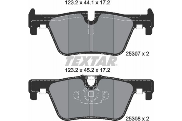 Textar Σετ τακάκια, Δισκόφρενα - 2530701 Textar Σετ τακάκια, Δισκόφρενα - 2530701