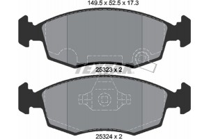 Textar Σετ τακάκια, Δισκόφρενα - 2532301