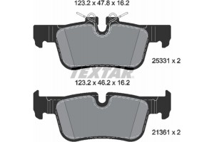 Textar Σετ τακάκια, Δισκόφρενα - 2533101