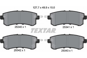 Textar Σετ τακάκια, Δισκόφρενα - 2534001