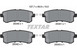 Textar Σετ τακάκια, Δισκόφρενα - 2534001