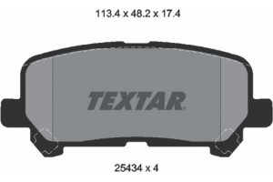 Textar Σετ τακάκια, Δισκόφρενα - 2543403