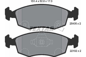 Textar Σετ τακάκια, Δισκόφρενα - 2543501