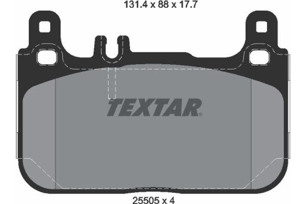 Textar Σετ τακάκια, Δισκόφρενα - 2550501