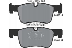 Textar Σετ τακάκια, Δισκόφρενα - 2550601