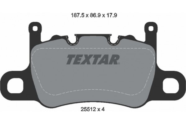 Textar Σετ τακάκια, Δισκόφρενα - 2551203