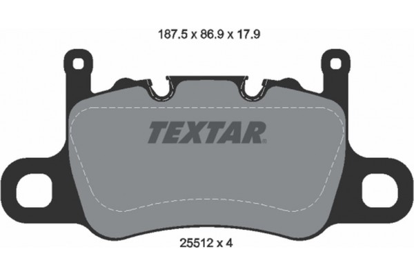 Textar Σετ τακάκια, Δισκόφρενα - 2551203 Textar Σετ τακάκια, Δισκόφρενα - 2551203