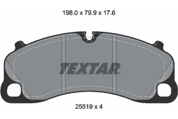 Textar Σετ τακάκια, Δισκόφρενα - 2551901