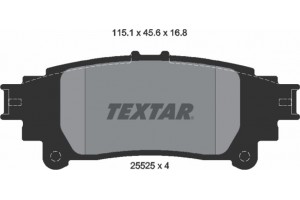 Textar Σετ τακάκια, Δισκόφρενα - 2552501