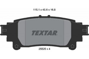 Textar Σετ τακάκια, Δισκόφρενα - 2552501