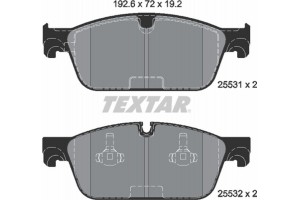 Textar Σετ τακάκια, Δισκόφρενα - 2553101
