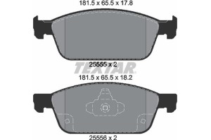 Textar Σετ τακάκια, Δισκόφρενα - 2555501