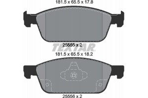 Textar Σετ τακάκια, Δισκόφρενα - 2555501