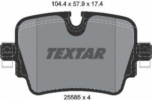 Textar Σετ τακάκια, Δισκόφρενα - 2558501