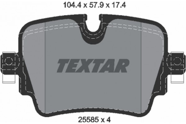 Textar Σετ τακάκια, Δισκόφρενα - 2558501 Textar Σετ τακάκια, Δισκόφρενα - 2558501
