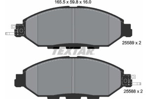Textar Σετ τακάκια, Δισκόφρενα - 2558903