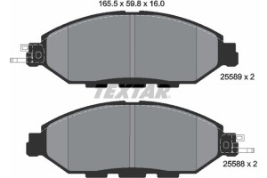 Textar Σετ τακάκια, Δισκόφρενα - 2558903