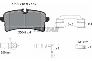 Textar Σετ τακάκια, Δισκόφρενα - 2564201