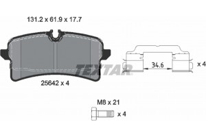 Textar Σετ τακάκια, Δισκόφρενα - 2564203