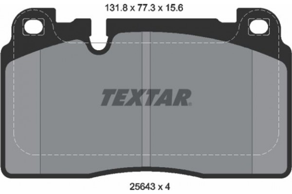 Textar Σετ τακάκια, Δισκόφρενα - 2564302